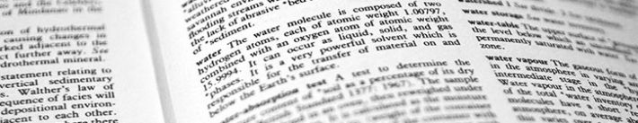 water dictionary